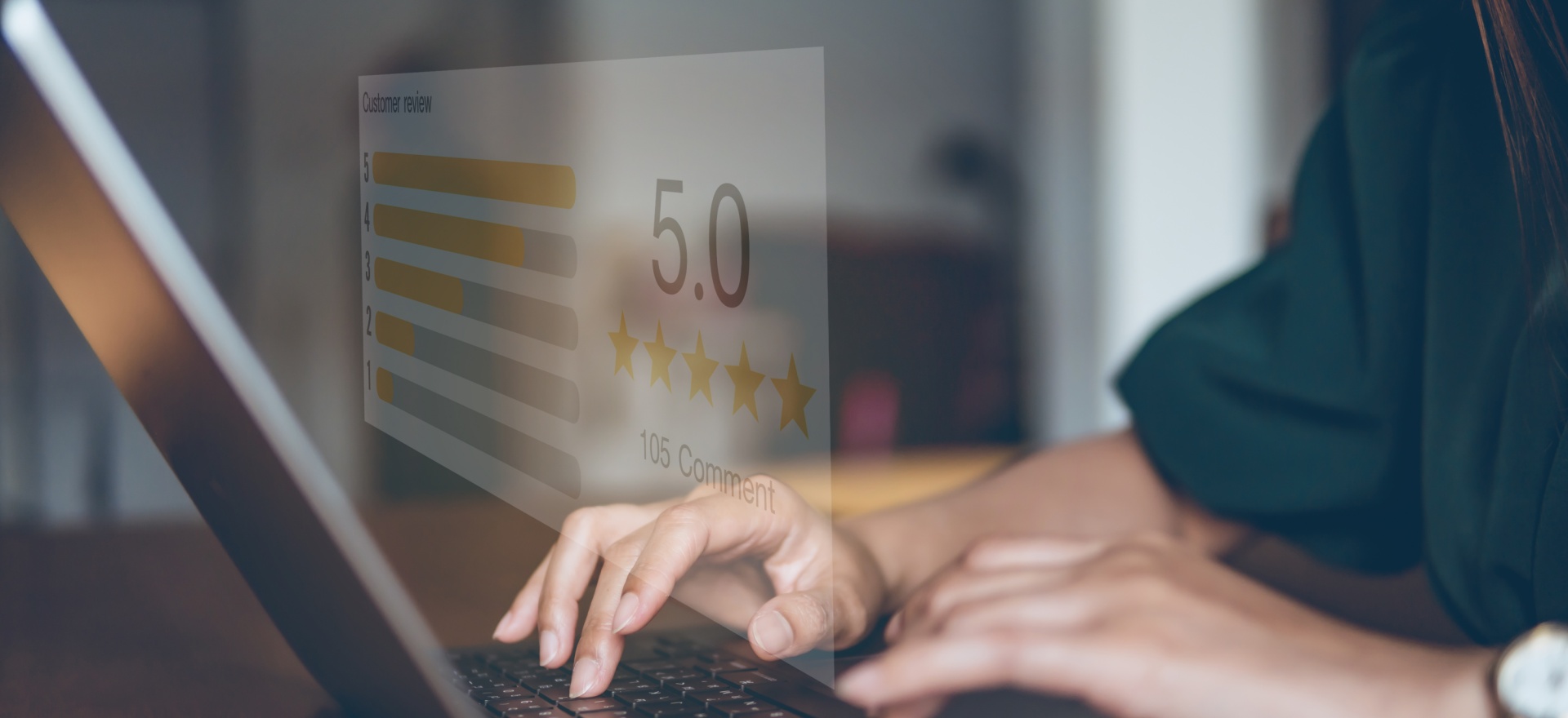 Stock Image Reflecting 5 Star Reviews of Bellatrix Roofing & Restoration